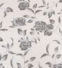 Light Grey Floral 600TC Cotton Super King Sized Double Bedsheet with 2 Embroidery Pillow Covers