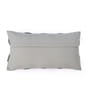 Light Grey Melange 100% Cotton 12X20 Inches Knitted Cushion Cover With Filler