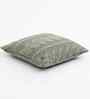 Light Grey Melange 100% Cotton Classical 18X18 Inches Knitted Cushion Cover