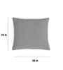 Light Grey Melange 100% Cotton Transfer Knit 24X24 Inches Knitted Cushion Cover
