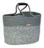 Light Grey Polypropelyene Braided Corsica Tote Basket/Bag