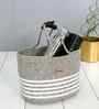 Light Grey Polypropelyene Braided Monaco Storage Basket
