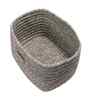 Light Grey Polypropelyene Braided Tri Color Storage Basket