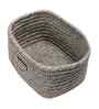 Light Grey Polypropelyene Braided Tri Color Storage Basket
