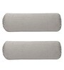 Light Grey Solid 200 TC Velevt 2 Bolster Covers