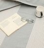 Light Grey Solid 210 TC Cotton Queen Sized 1 Double Bedsheet 2 Pillow Covers