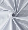 Light Grey Solid 300 TC Cotton Blend Fitted Single Bedsheet with Pillow Cover