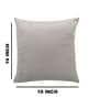 Light Grey Velevt Solids 16x16 inches  Regular Cushion Covers  (2Pcs)