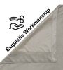 Light Grey Velevt Solids 8ft Light Filtering Eyelet Long Door Curtain