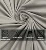 Light Grey Velevt Solids 8ft Light Filtering Eyelet Long Door Curtain