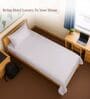 Light Lilac Solid 400 TC Cotton Single Sized Bedsheet with 1 Pillow Cover