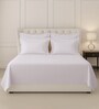 Light Lilac Solid 400 TC Cotton Super King Sized Bedsheet with 4 Pillow Covers