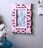 Pink Wooden Handcrafted Vertical Wall Hanging Photo Frame