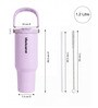 Light Pink DualSip Stainless Steel Double Wall Insulated Tumbler 1.2 Litre