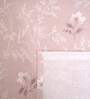 Light Pink Floral 400 TC Cotton Queen Flat Bedsheet with 2 Pillow Covers Essential Collection