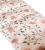 Light Pink Floral Soothing Print Table Runner | 12 X 72 Inches