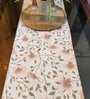 Light Pink Floral Soothing Print Table Runner | 12 X 72 Inches