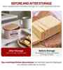 Light Pink Metal Butter Box With Wooden Lid