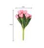 Pink Polyester Tulips Artificial Flowers