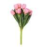 Pink Polyester Tulips Artificial Flowers