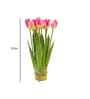 Pink Fabric Light Tulip Bunch Artificial Flowers