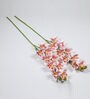 Light Pink Polyurethane Beautiful Artificial Light Cymbidium Orchid Flowers Set of 2