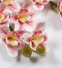 Light Pink Polyurethane Beautiful Artificial Light Cymbidium Orchid Flowers Set of 2