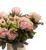 Light Pink Silk Rose Silk Bunch Single Stem Flower