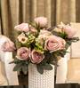 Light Pink Silk Rose Silk Bunch Single Stem Flower