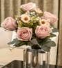 Light Pink Silk Rose Silk Bunch Single Stem Flower