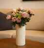Light Pink Silk Rose Silk Bunch Single Stem Flower