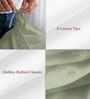 Light Sage Solid 400 TC Cotton Double Sized Duvet Cover