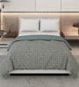 Light Teal Polyester Solid 200 GSM Double Bed Comforter