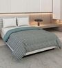 Light Teal Polyester Solid 200 GSM Double Bed Comforter