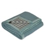 Light Teal Polyester Solid 200 GSM Double Bed Comforter