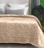 Beige Cloudy Mink Silky-Soft All Season Single Quilt Blanket
