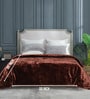Brown Cloudy Mink Silky-Soft All Season Double Quilt Blanket
