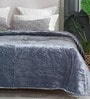 Grey Cloudy Mink Silky-Soft All Season Single Quilt Blanket