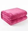 Pink Cloudy Mink Silky-Soft All Season Single Blanket