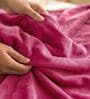 Pink Cloudy Mink Silky-Soft All Season Single Blanket