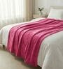 Pink Cloudy Mink Silky-Soft All Season Single Blanket