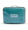 Teal Cloudy Mink Silky-Soft All Season Single Blanket