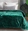 Teal Cloudy Mink Silky-Soft All Season Single Quilt Blanket