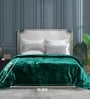 Teal Cloudy Mink Silky-Soft All Season Single Quilt Blanket