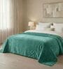 Teal Cloudy Mink Silky-Soft All Season Double Blanket