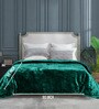 Green Light Weight Cloudy Mink Silky Quilt