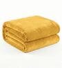 Yellow Cloudy Mink Silky-Soft All Season Single Blanket