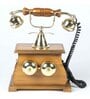 Vintage Working Telephone In Golden
Brass Showpiece