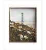 lighthouse with flowers, coastal wall art