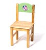 Lil Birds Solid Wood Kids Activity Table in Green Colour with 2 Chair